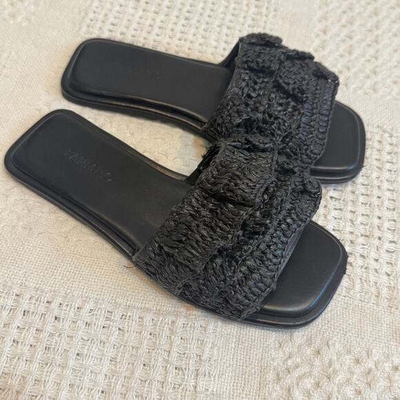 Farm Rio 7 ruffle layered crochet slide slip on sandal 2768 - Picture 8 of 8